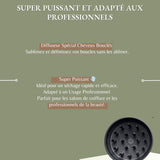 Sèche-Cheveux Kelma care Ionique Poids Plume avec Écran LCD et Diffuseur Spécial Cheveux Bouclés, 1600W