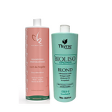 Lissage Thyrre bio Liso spéciales blondes shampooing + step 2