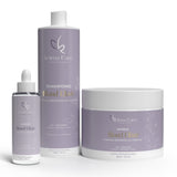 Kit d’entretien lissage shampoing masque Serum Blond élixir Kelma care sans sulfate